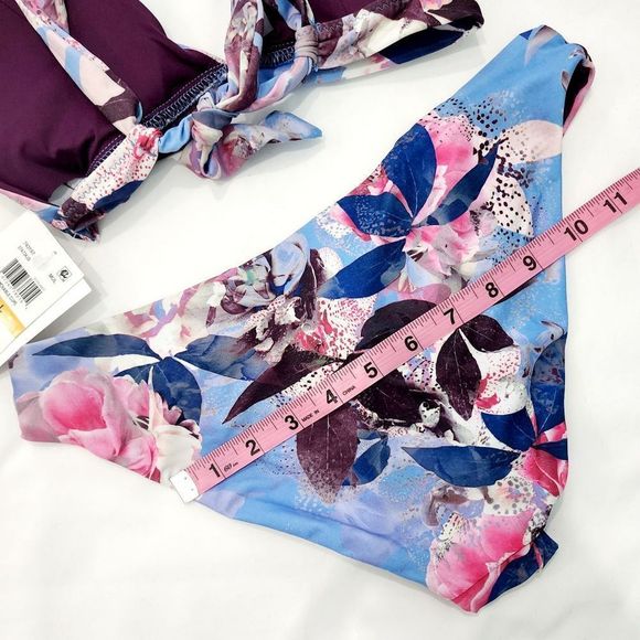 NWT BECCA Floral Halter Bikini - Picture 4 of 5
